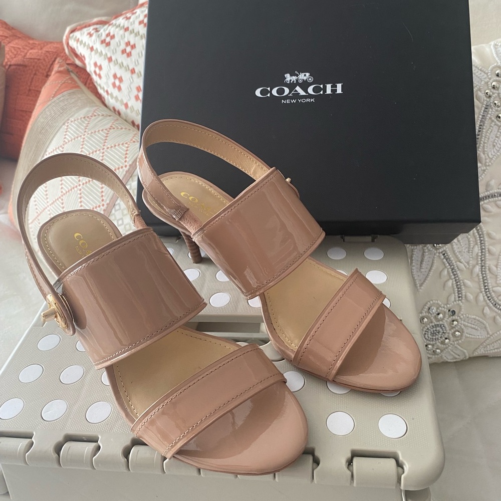 Coach Marla Patent Leather Sandals - Picture 13 of 13
